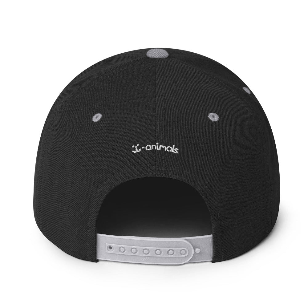 Boné Snapback Gato Preto - Tribal - i-animals