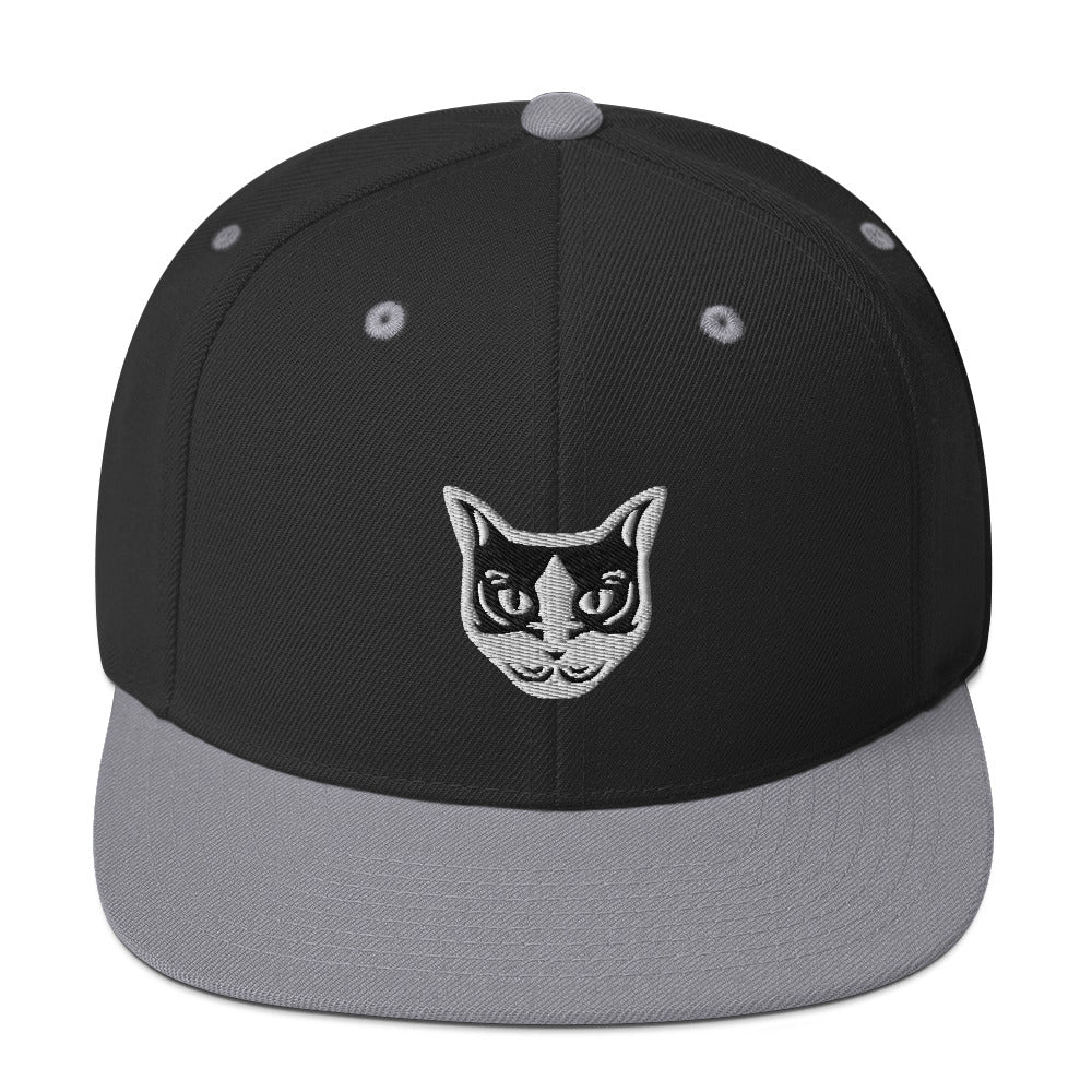 Boné Snapback Gato Preto e Branco - Tribal - i-animals
