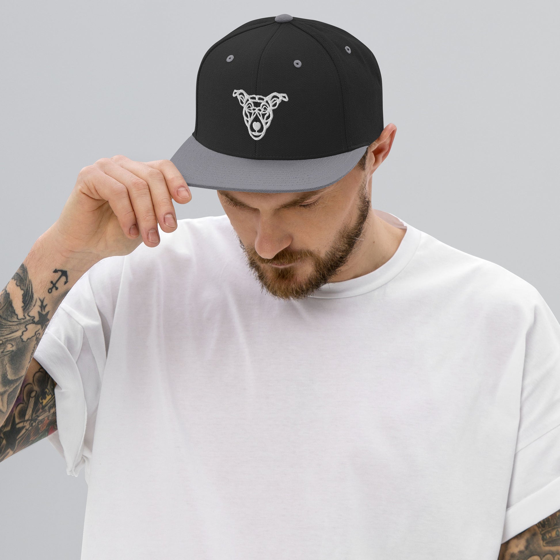 Boné Snapback “cão vira-lata” - Tribal - i-animals