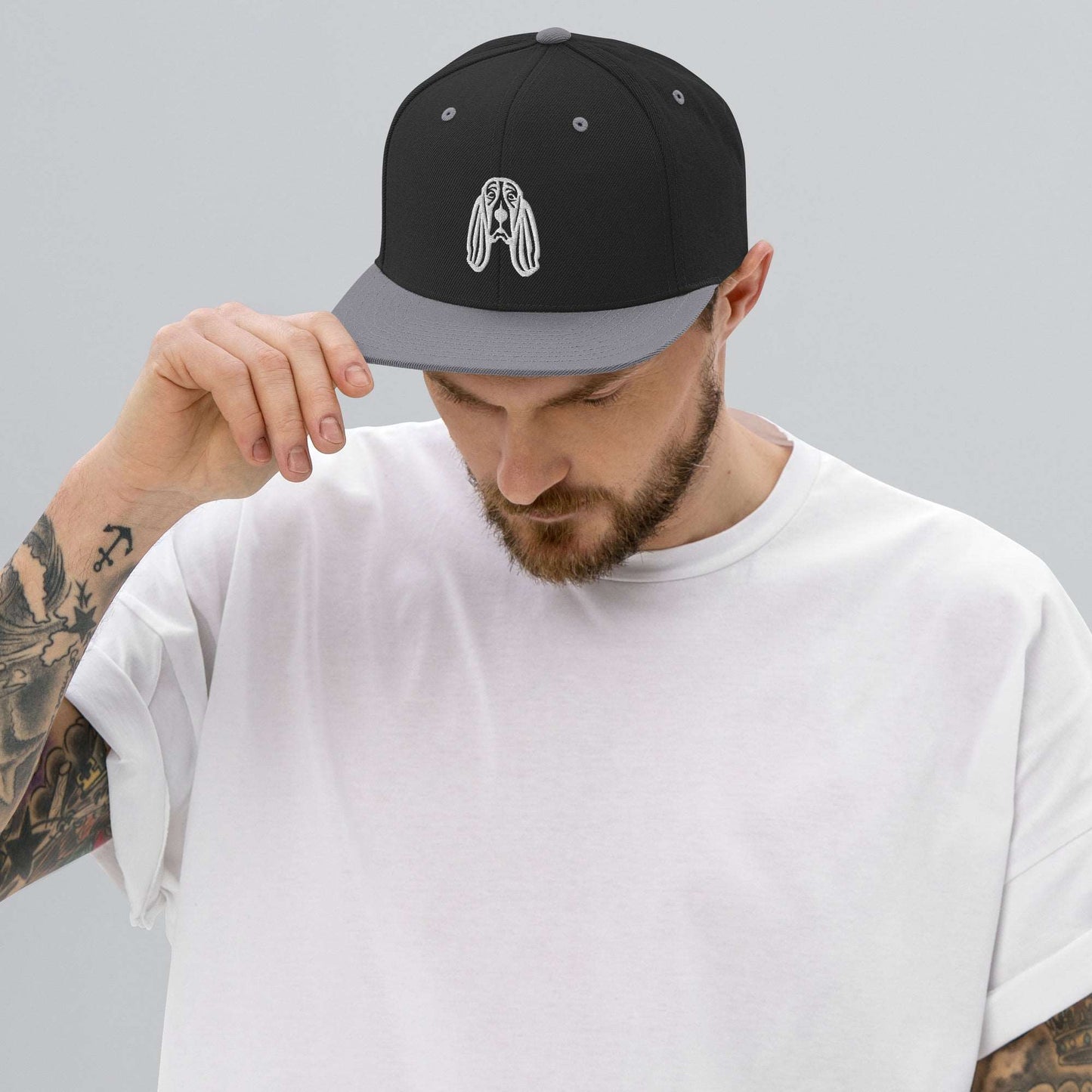 Boné Snapback Basset Hound - Tribal - i-animals