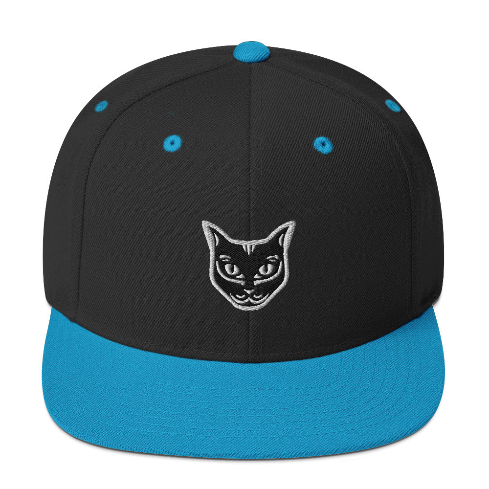 Boné Snapback Gato Preto - Tribal - i-animals