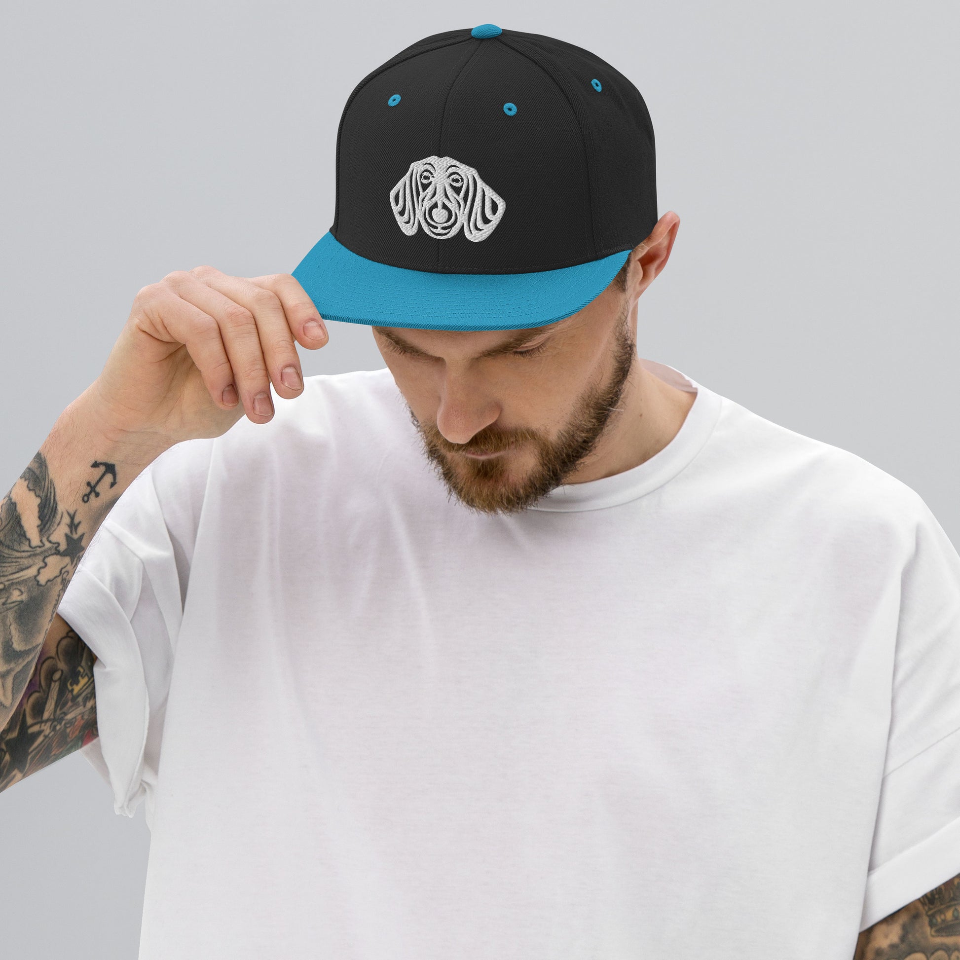Boné Snapback Dachshund - Tribal - i-animals