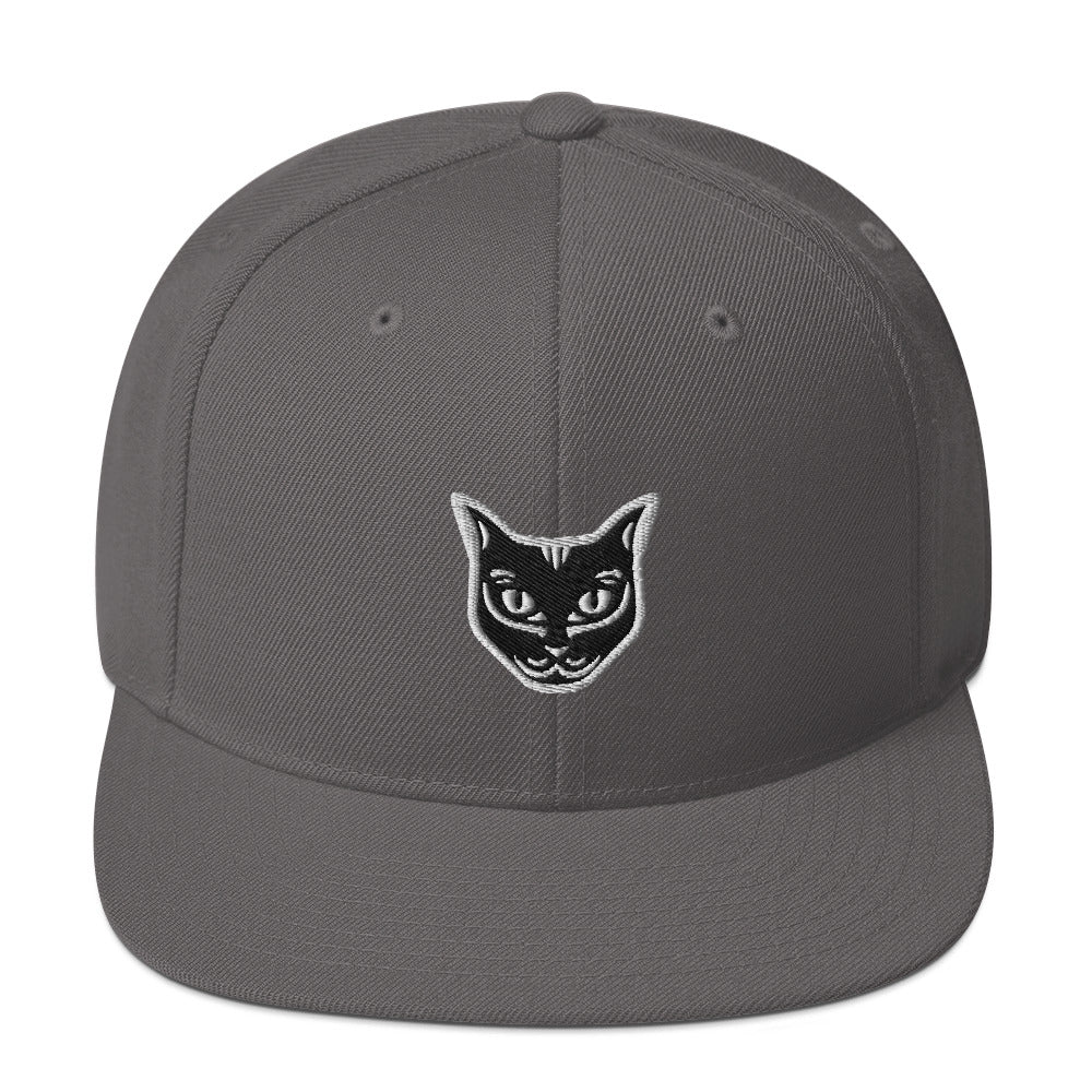 Boné Snapback Gato Preto - Tribal - i-animals