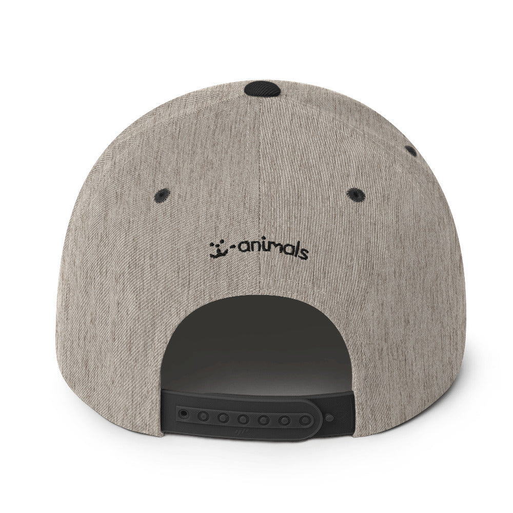 Boné Snapback “cão vira-lata” - Tribal - Cores claras - i-animals