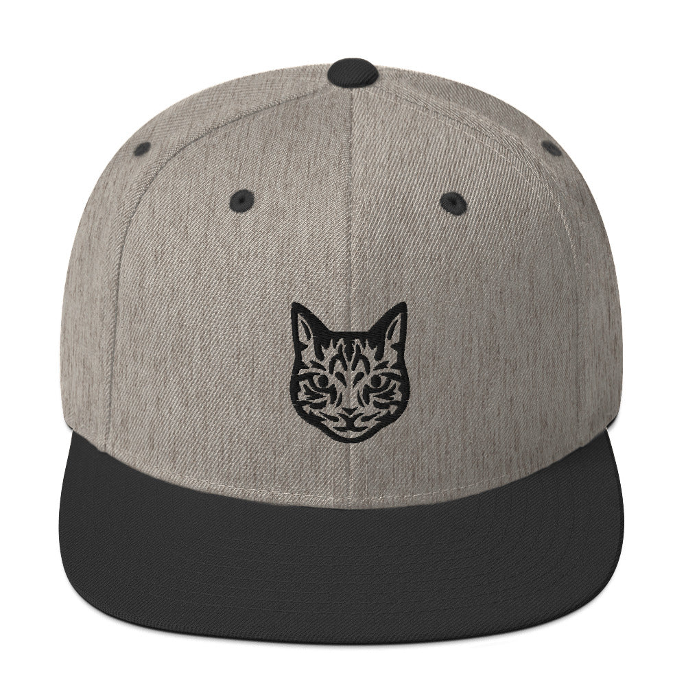 Boné Snapback Gato Tigrado - Tribal - Cores claras - i-animals