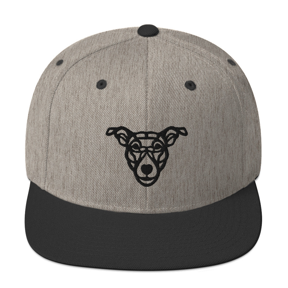 Boné Snapback “cão vira-lata” - Tribal - Cores claras - i-animals