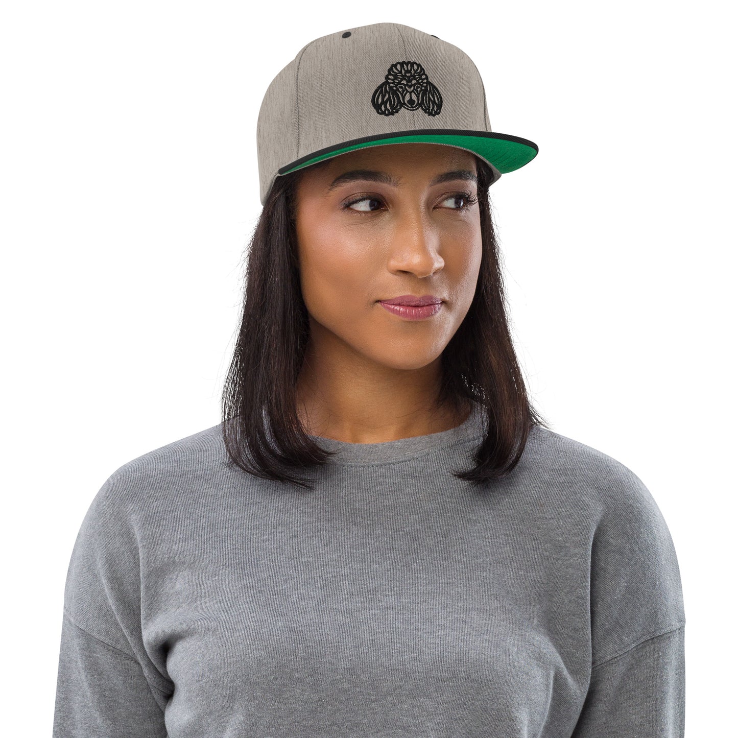 Boné Snapback Poodle - Tribal - Cores claras - i-animals