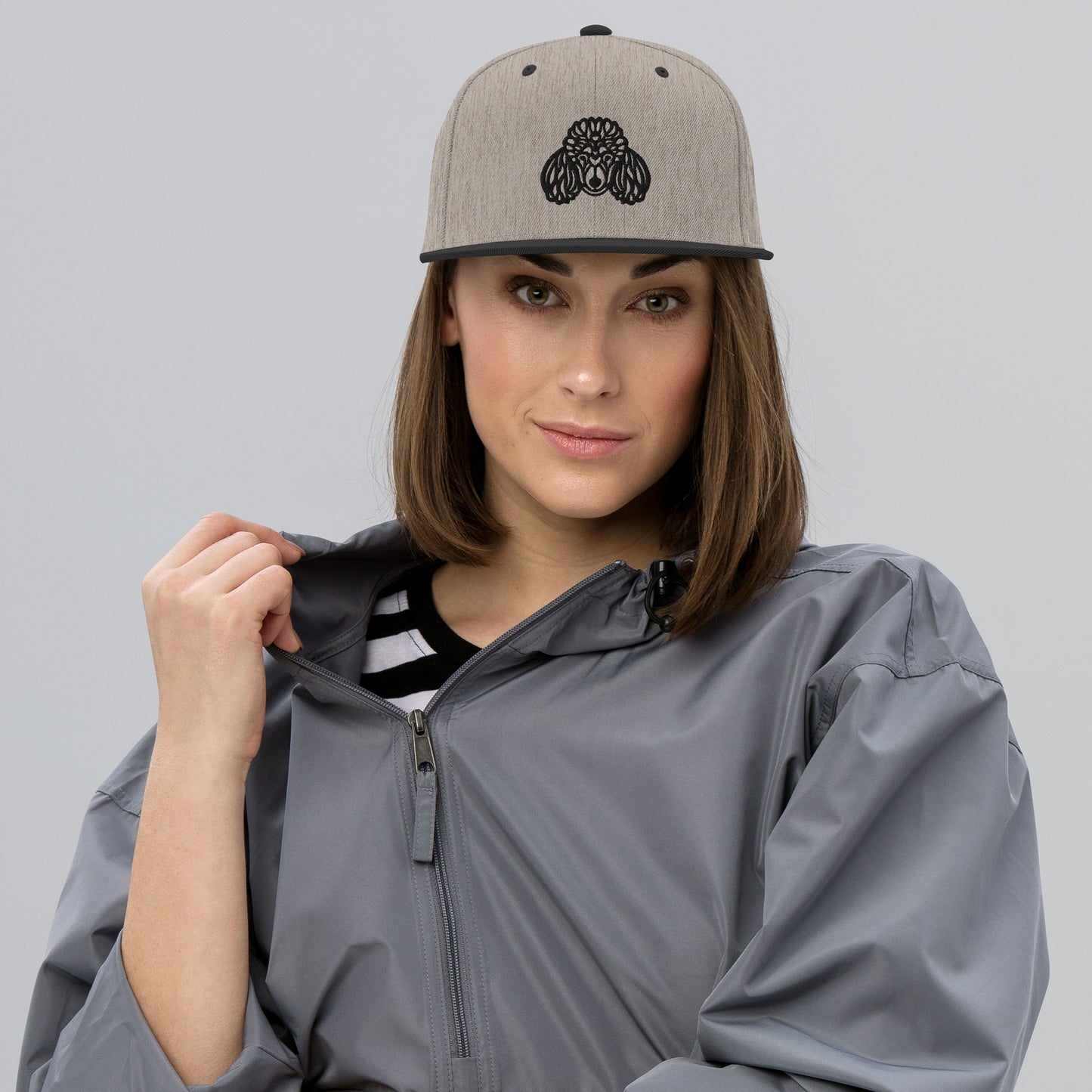 Boné Snapback Poodle - Tribal - Cores claras - i-animals