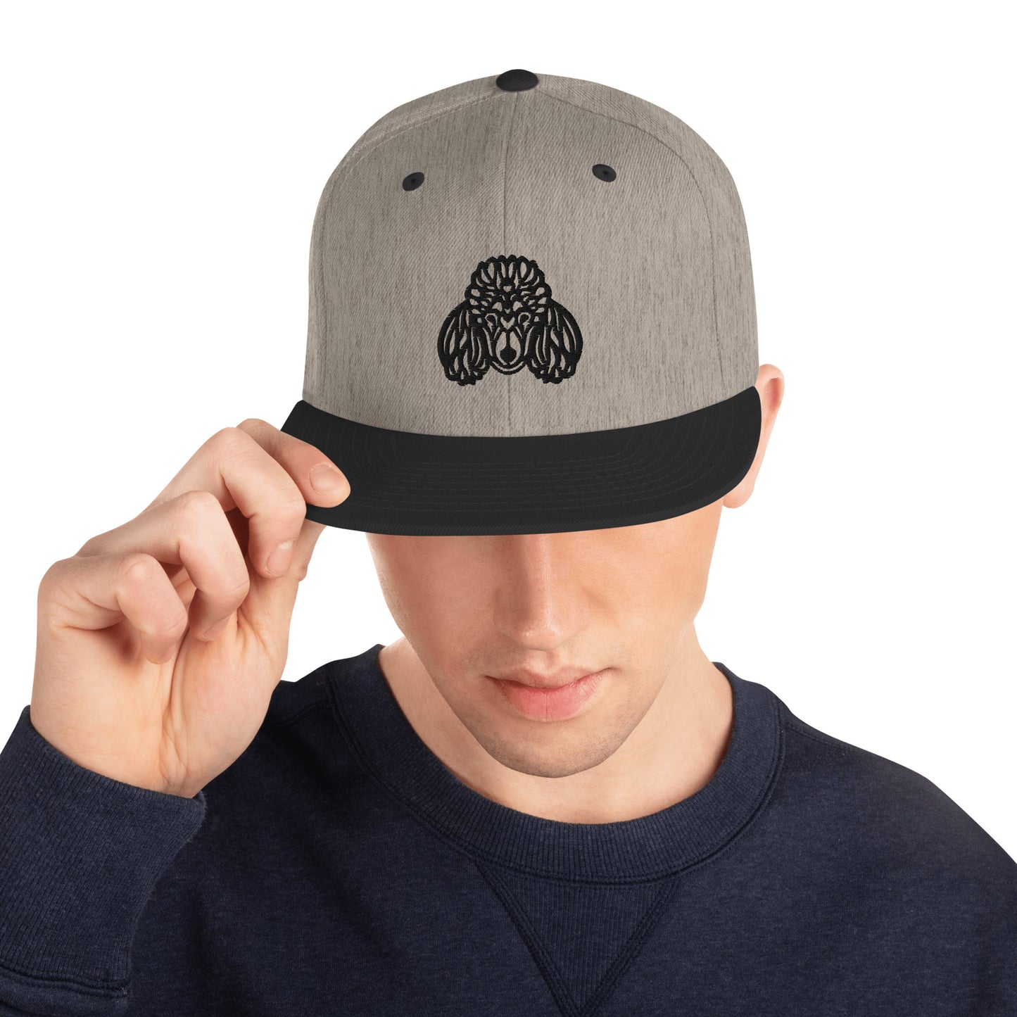 Boné Snapback Poodle - Tribal - Cores claras - i-animals