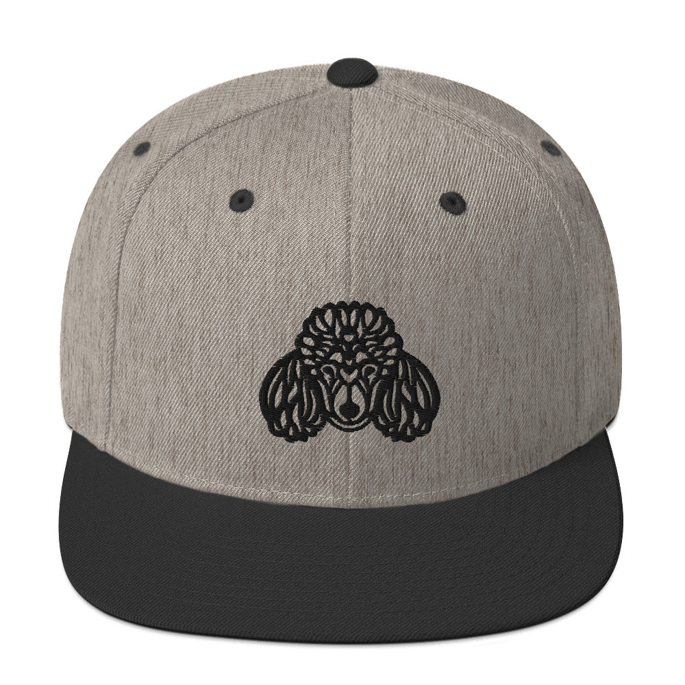 Boné Snapback Poodle - Tribal - Cores claras - i-animals