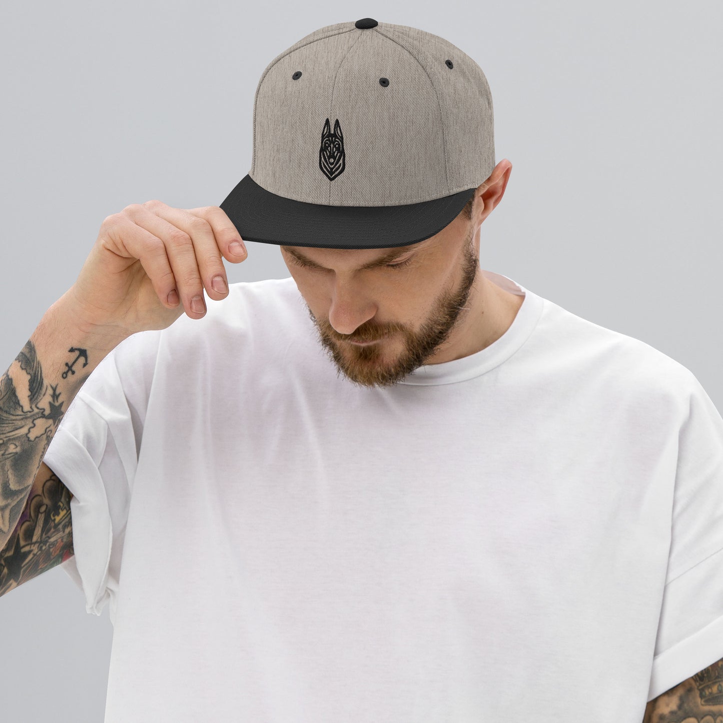 Boné Snapback Malinois - Tribal - Cores claras - i-animals
