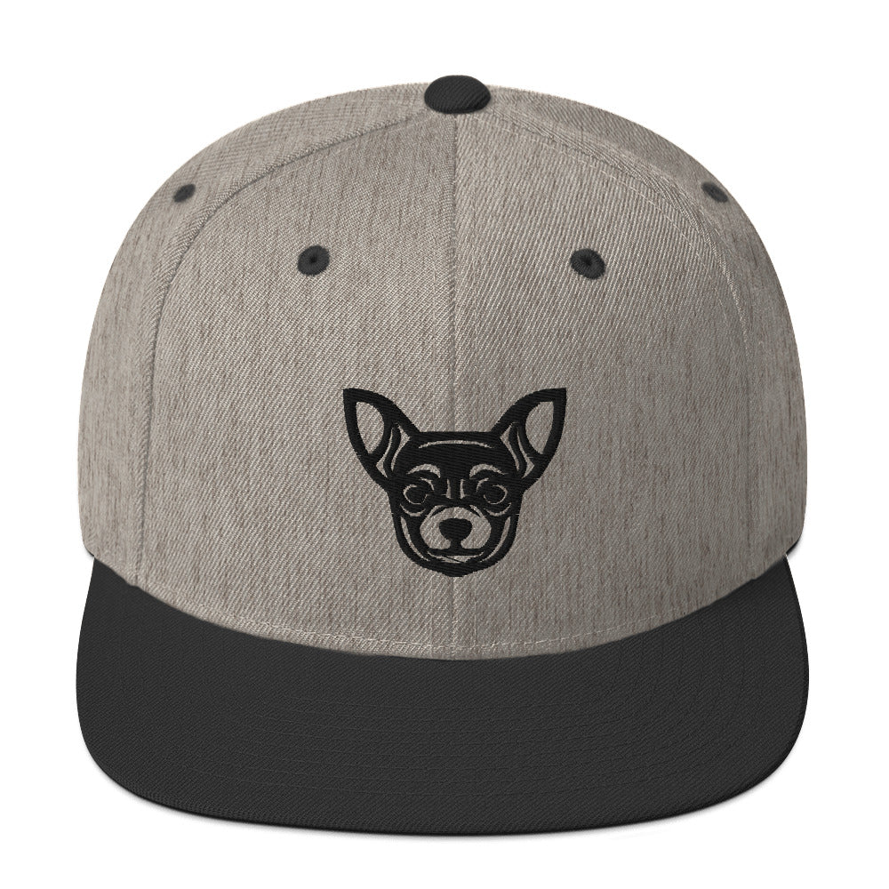 Boné Snapback Chihuahua - Tribal - Cores claras - i-animals