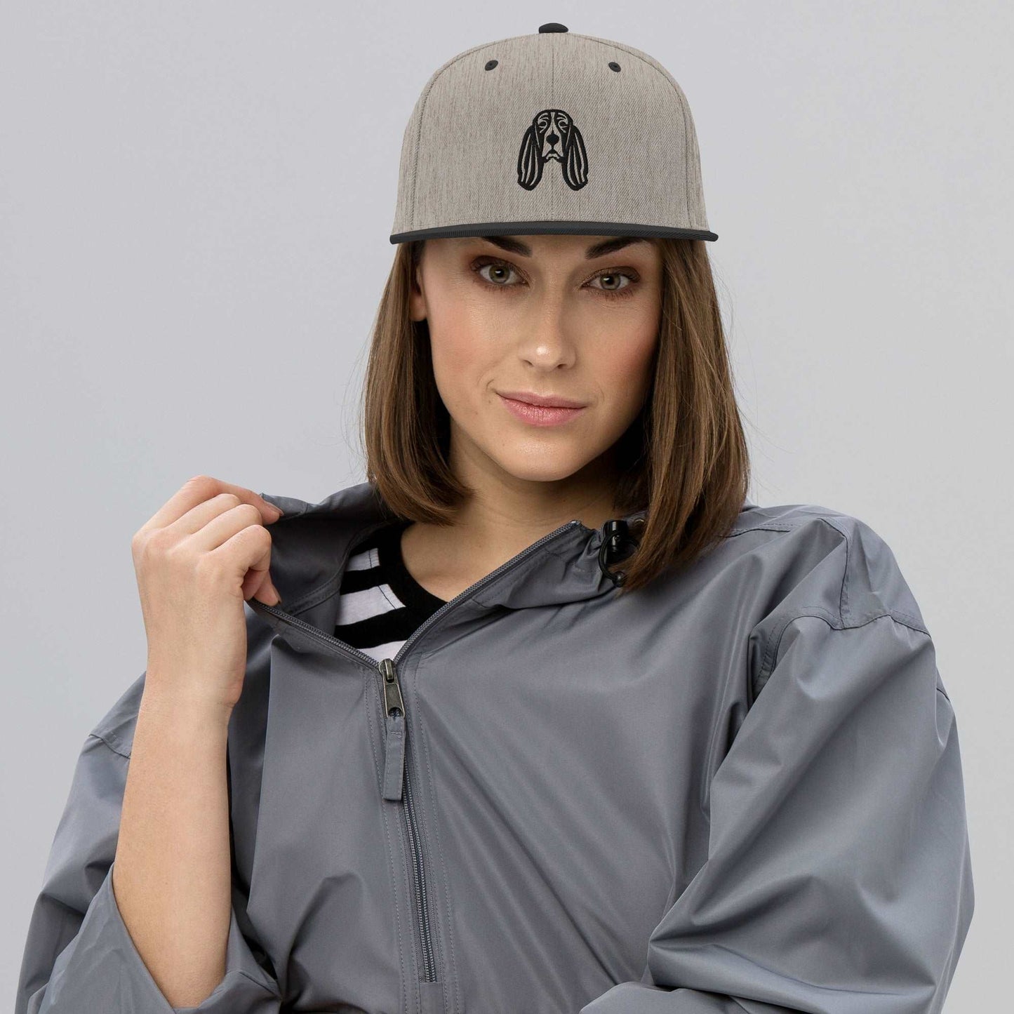 Boné Snapback Basset Hound - Tribal - Cores Claras - i-animals