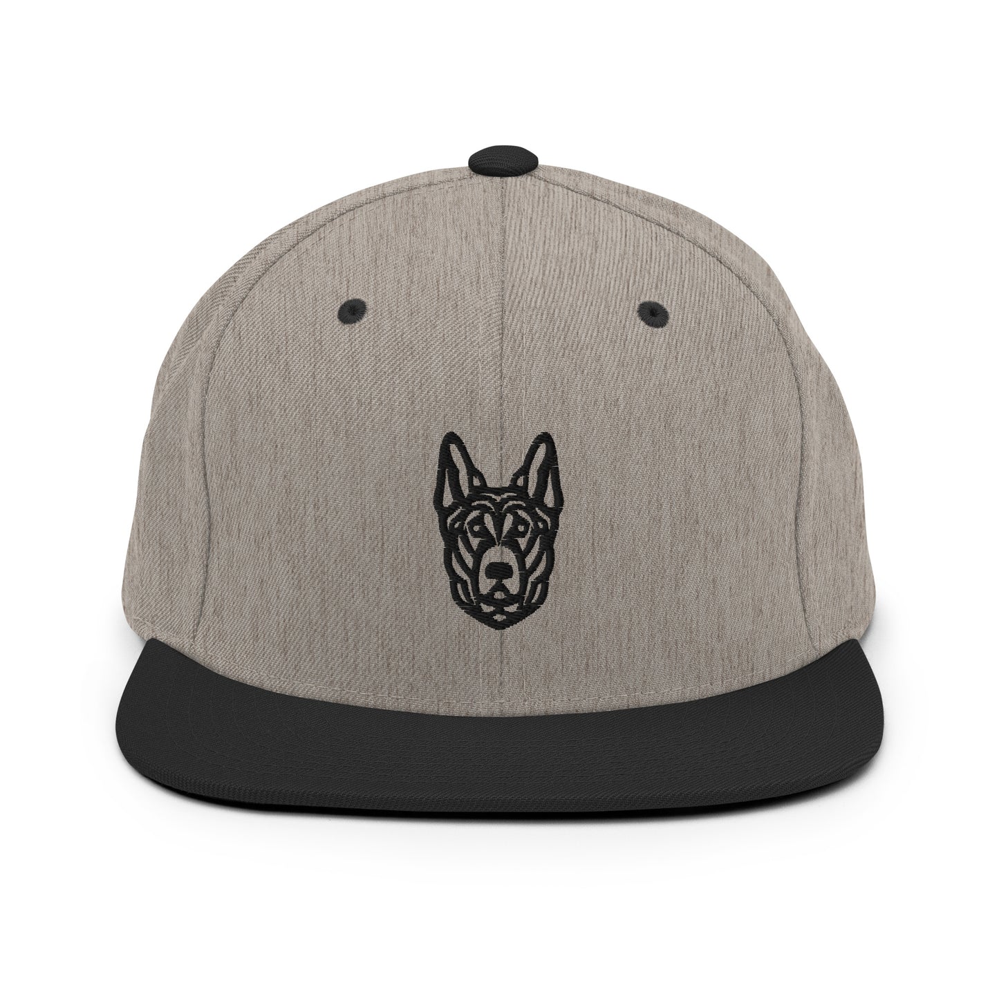 German Shepherd Snapback Cap - Tribal - Light Colors