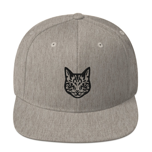 Boné Snapback Gato Tigrado - Tribal - Cores claras - i-animals