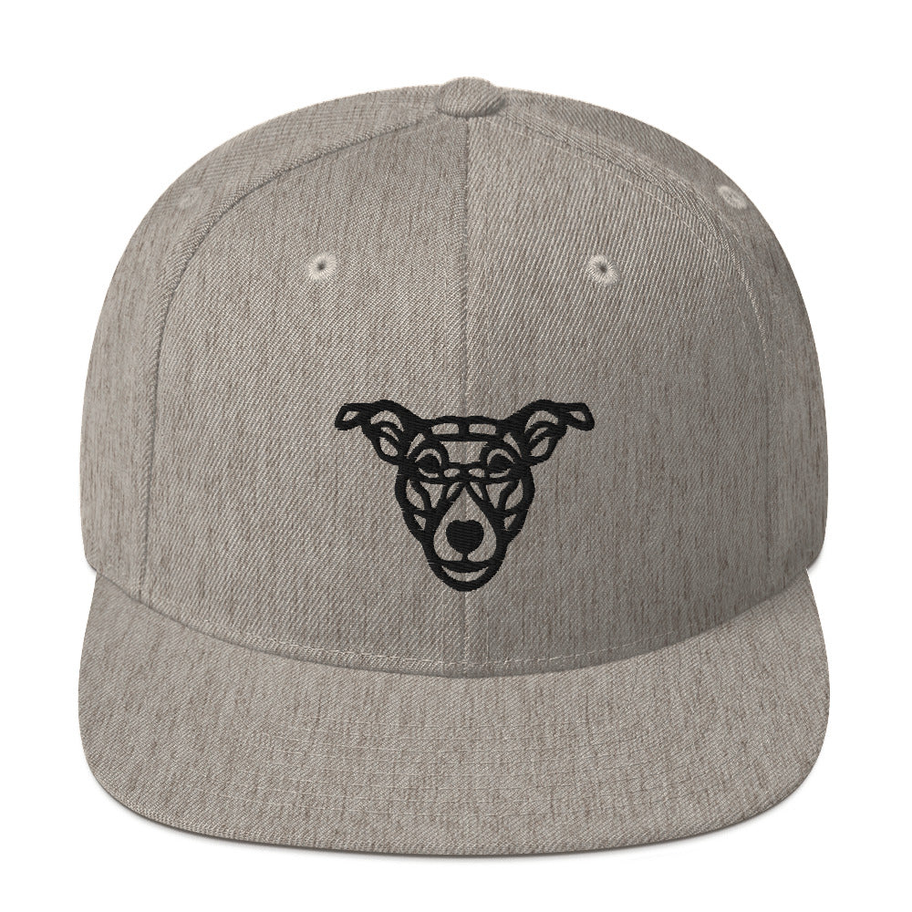 Boné Snapback “cão vira-lata” - Tribal - Cores claras - i-animals