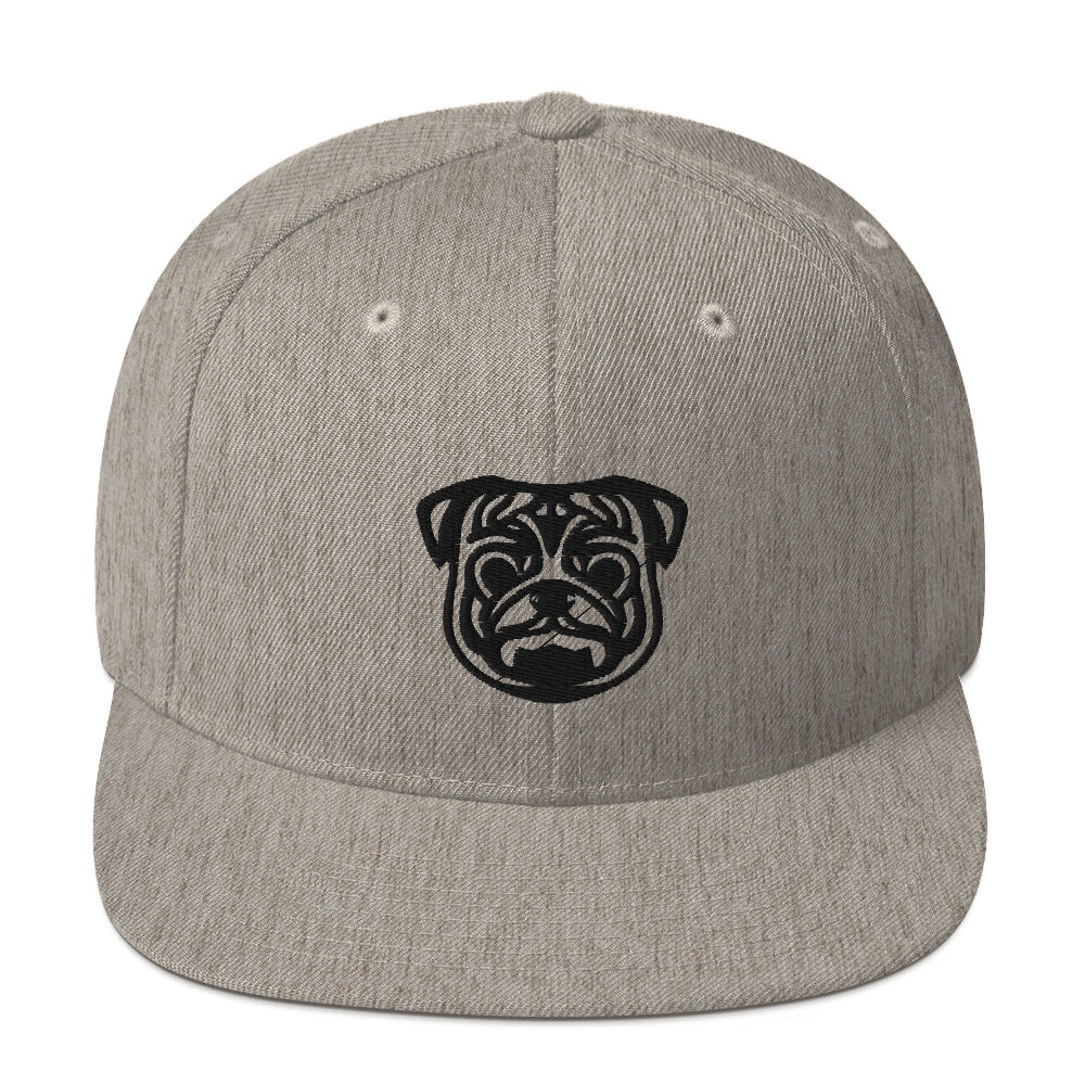 Boné Snapback Pug - Tribal - Cores claras - i-animals
