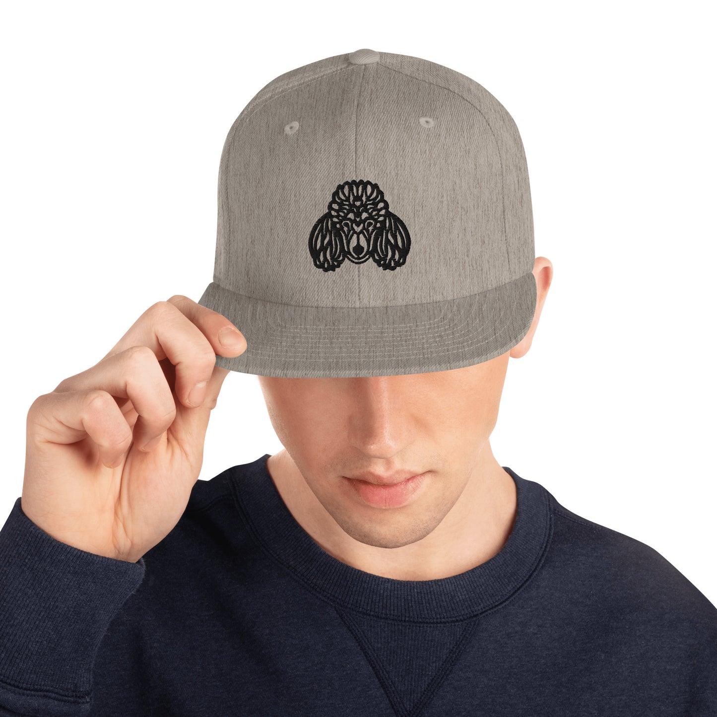 Boné Snapback Poodle - Tribal - Cores claras - i-animals