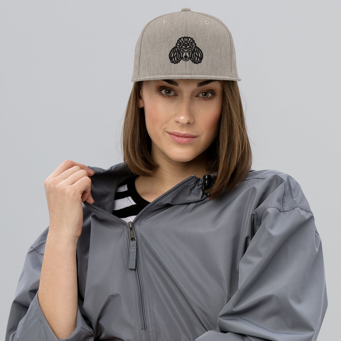 Boné Snapback Poodle - Tribal - Cores claras - i-animals