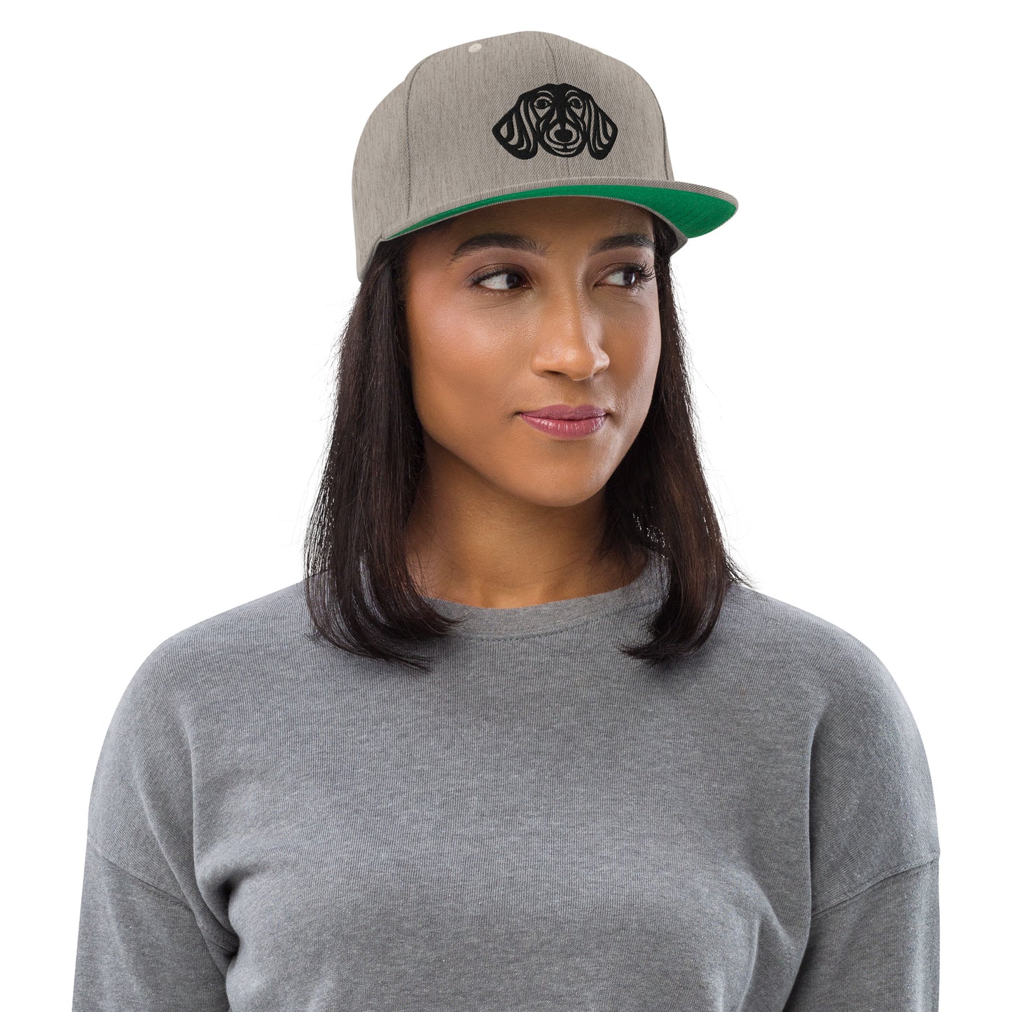 Boné Snapback Dachshund - Tribal - Cores claras - i-animals