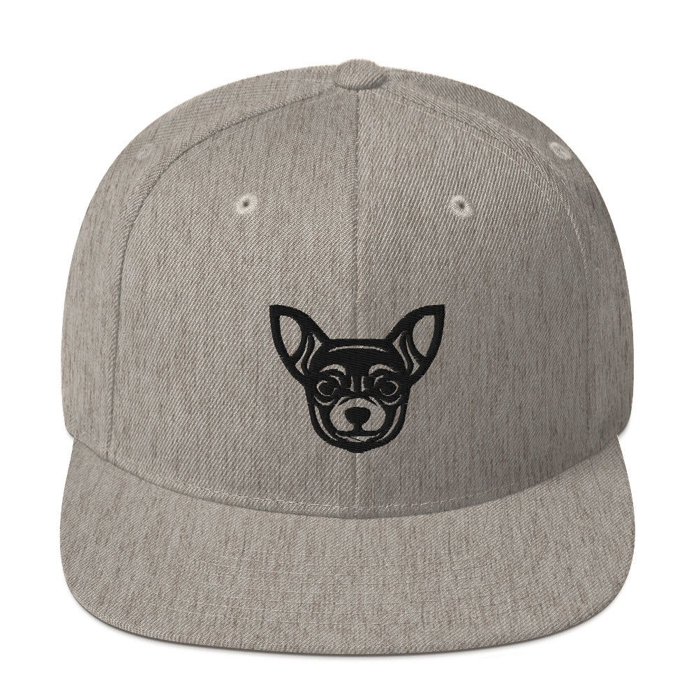 Boné Snapback Chihuahua - Tribal - Cores claras - i-animals
