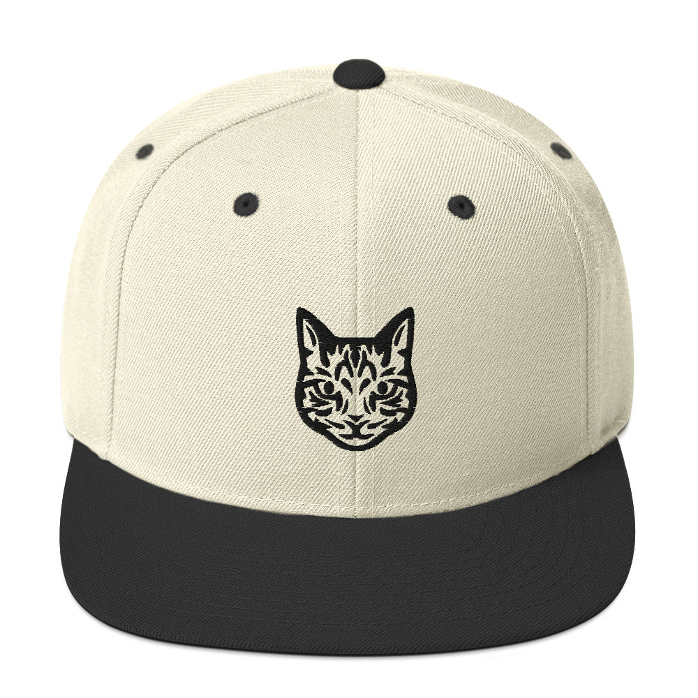Boné Snapback Gato Tigrado - Tribal - Cores claras - i-animals