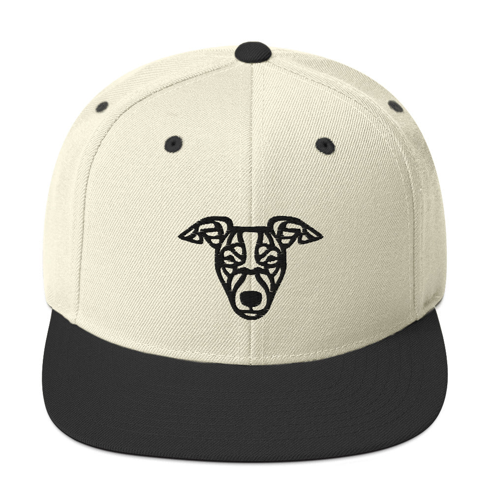 Boné Snapback Whippet - Tribal - Cores claras - i-animals