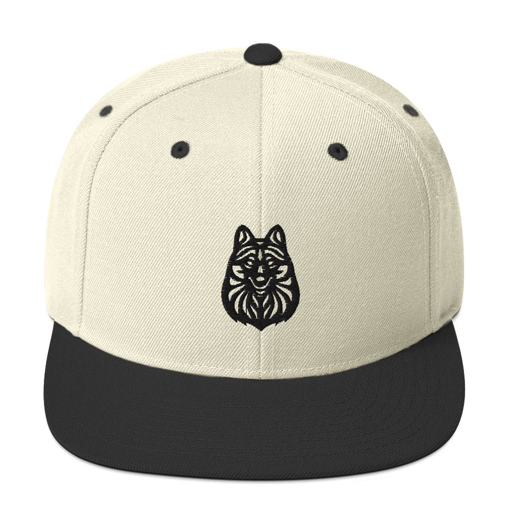 Boné Snapback Schipperke - Tribal - Cores claras - i-animals