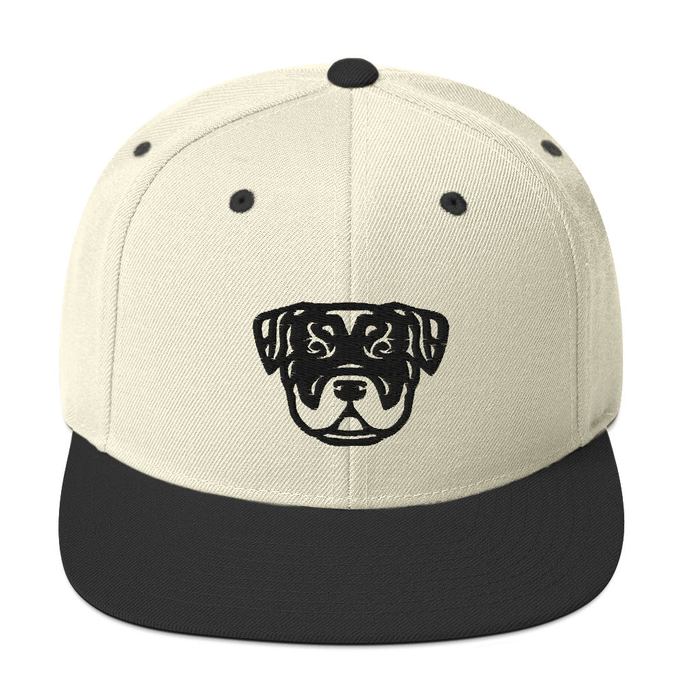 Boné Snapback Rottweiler - Tribal - Cores claras - i-animals
