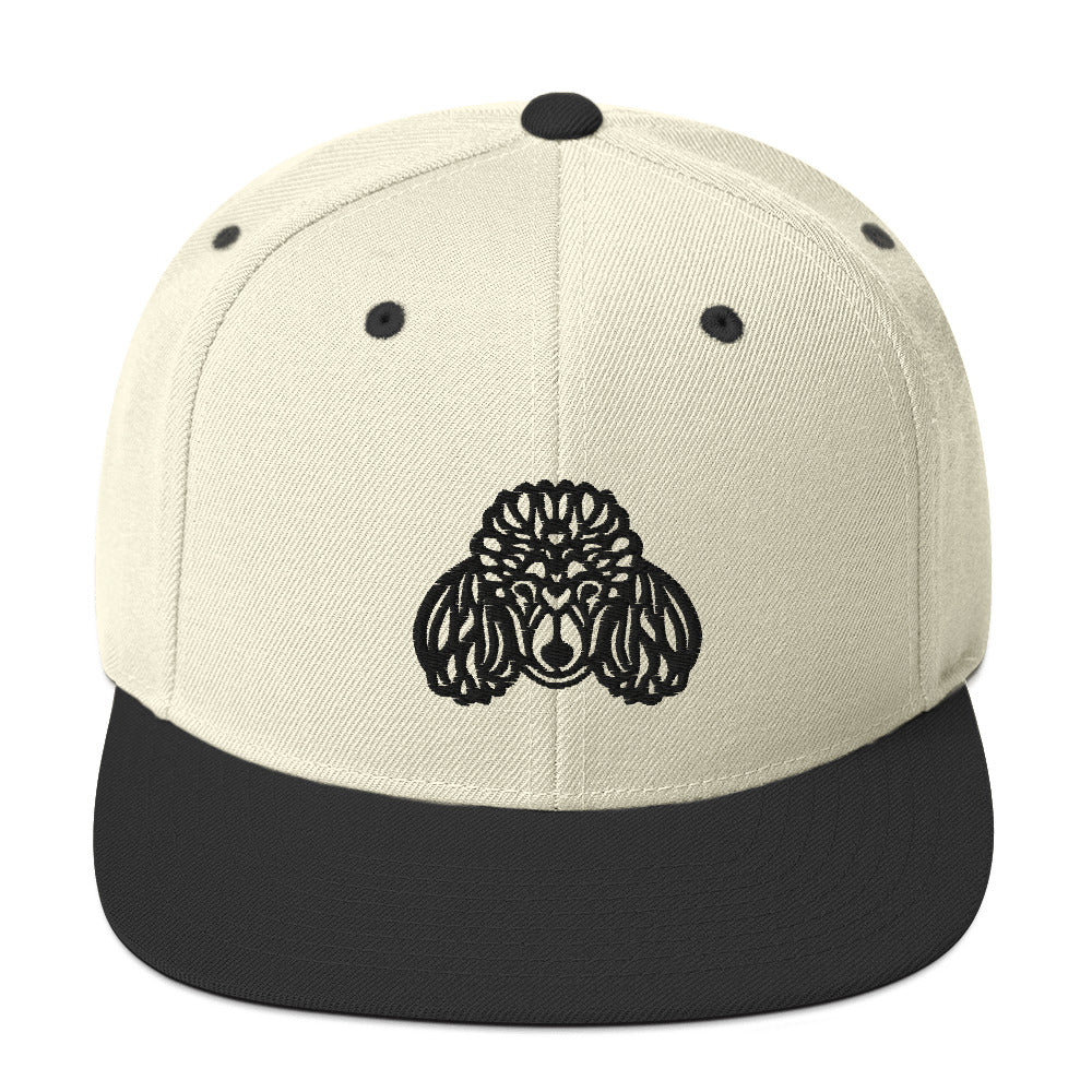 Boné Snapback Poodle - Tribal - Cores claras - i-animals