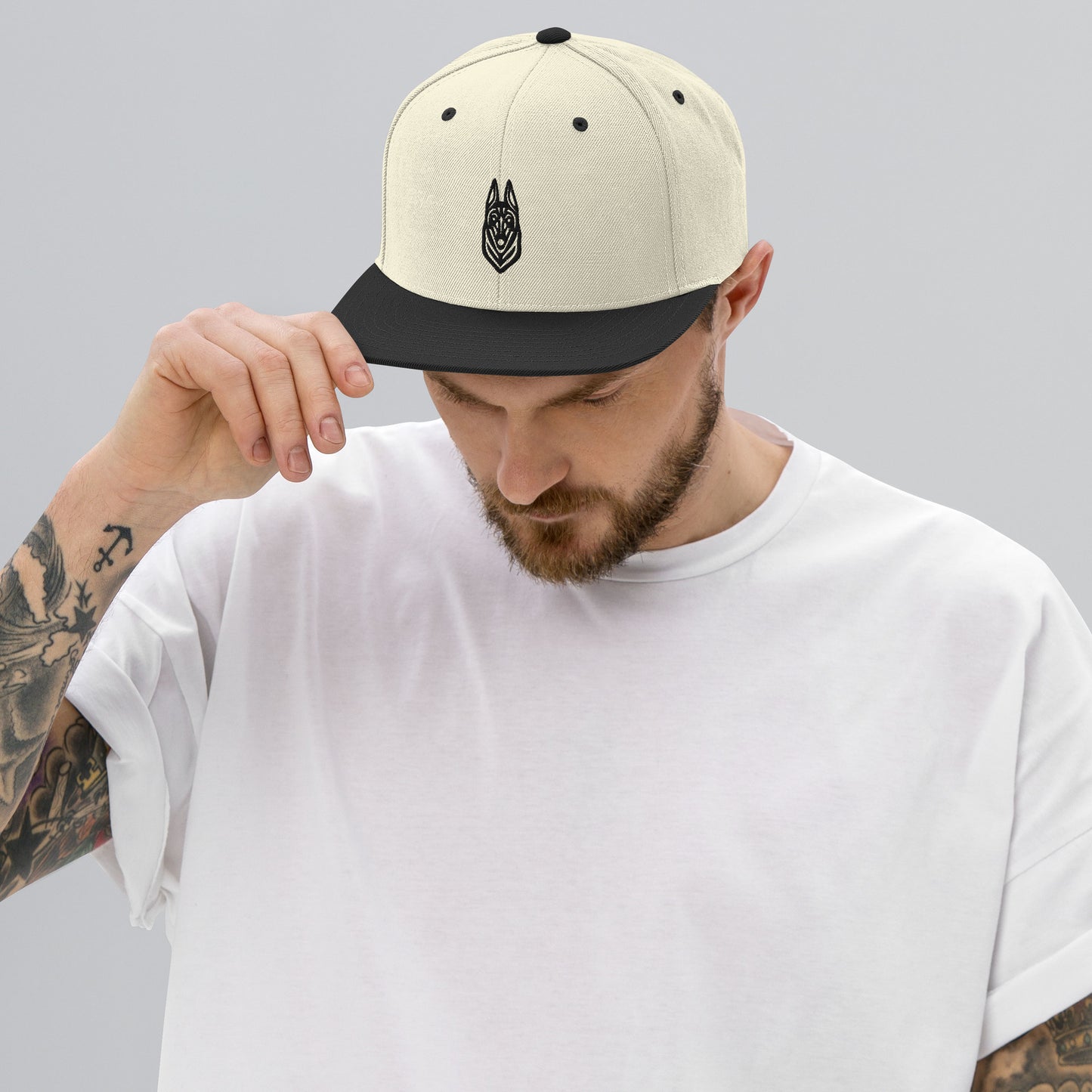 Boné Snapback Malinois - Tribal - Cores claras - i-animals