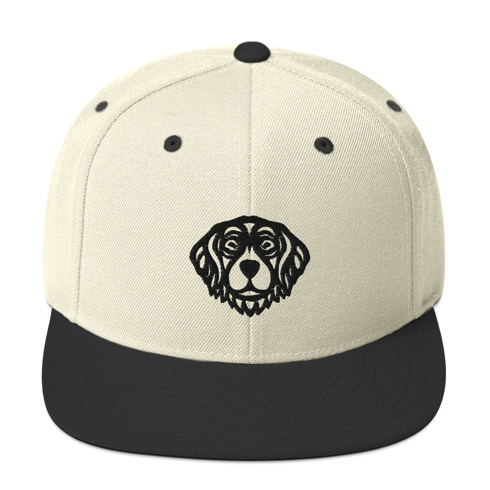 Boné Snapback Golden Retriever - Tribal - Cores claras - i-animals