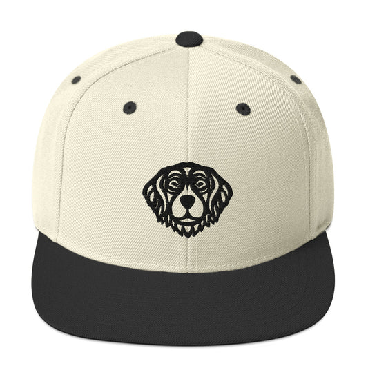 Boné Snapback Golden Retriever - Tribal - Cores claras - i-animals