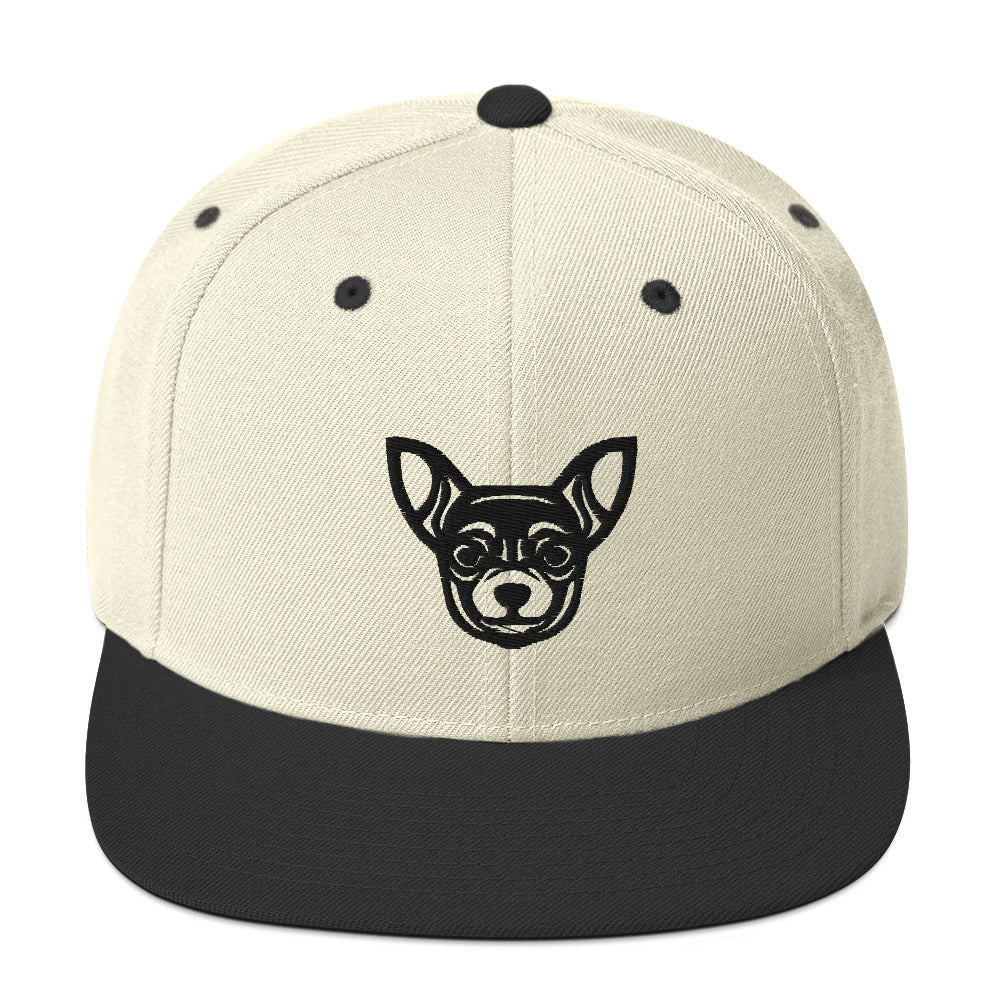 Boné Snapback Chihuahua - Tribal - Cores claras - i-animals