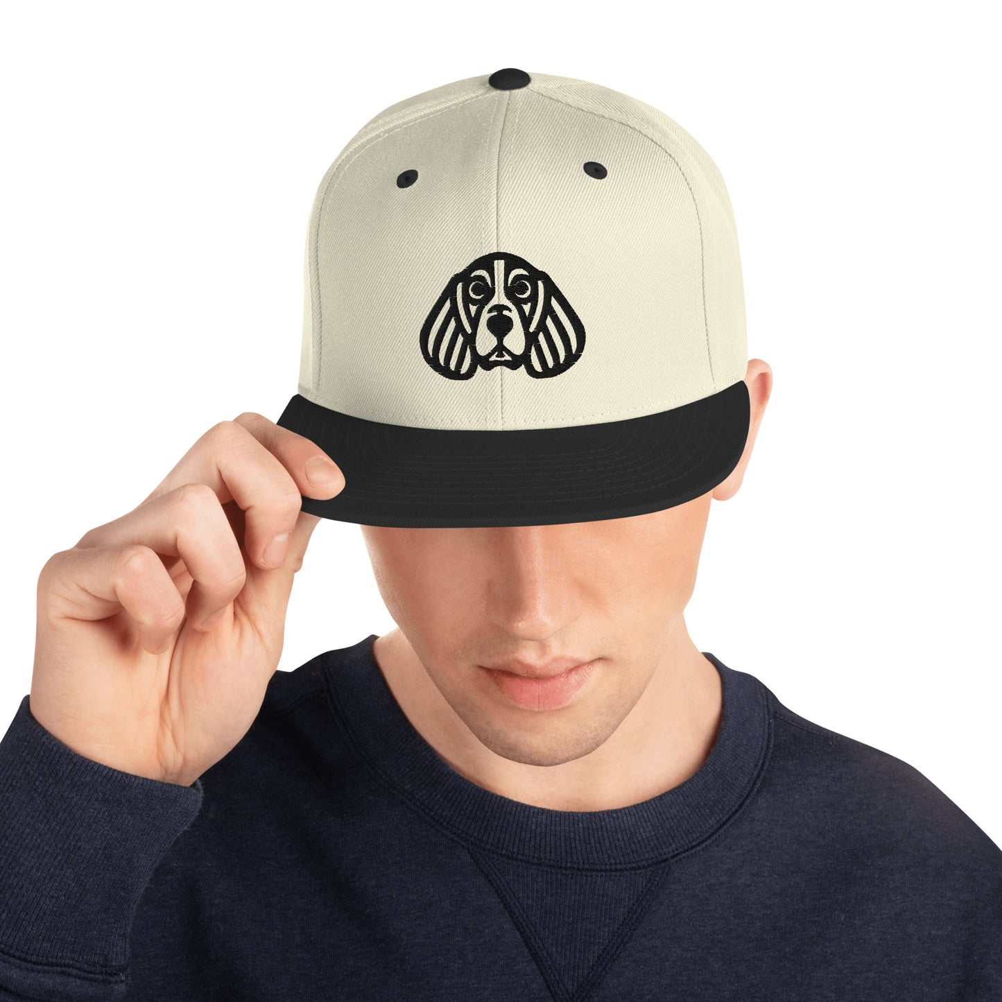 Boné Snapback Beagle - Tribal - Cores Claras - i-animals