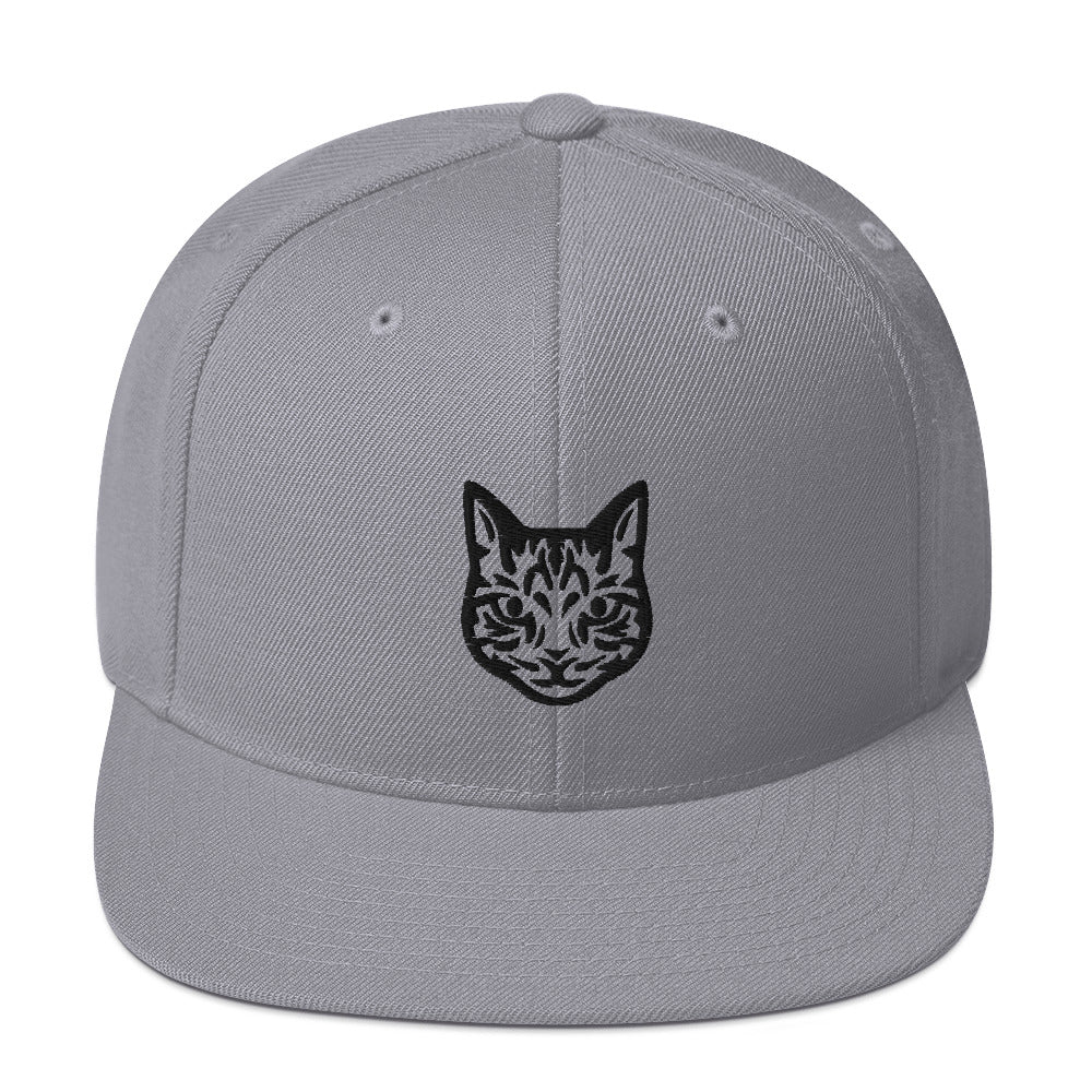 Boné Snapback Gato Tigrado - Tribal - Cores claras - i-animals