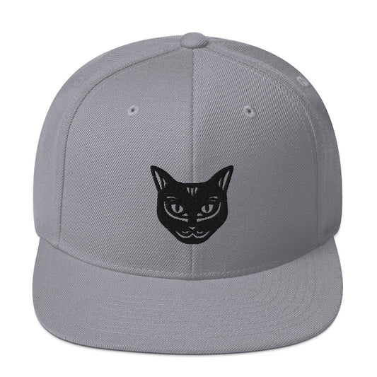 Boné Snapback Gato Preto - Tribal - Cores Claras - i-animals