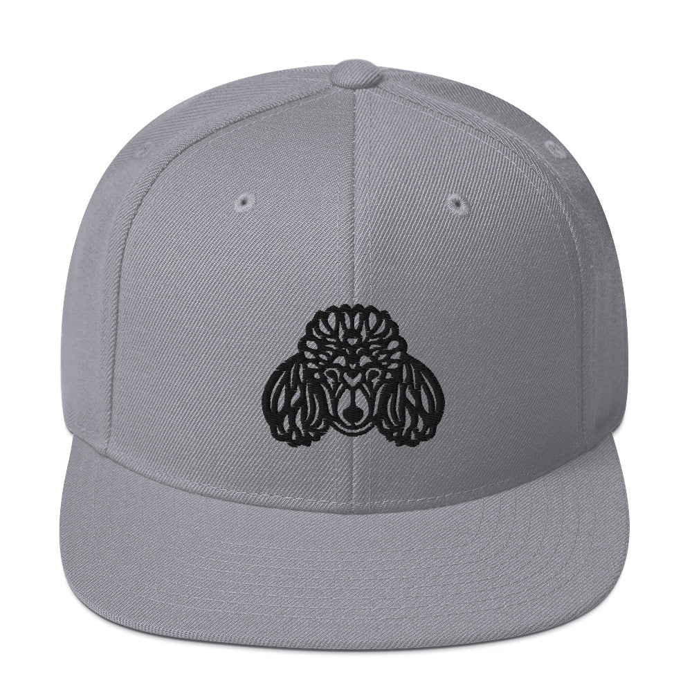 Boné Snapback Poodle - Tribal - Cores claras - i-animals