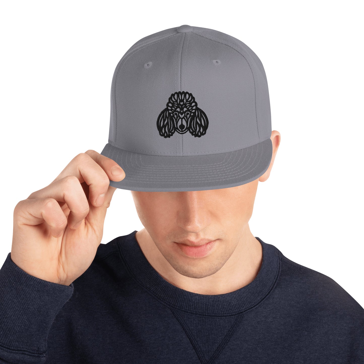 Boné Snapback Poodle - Tribal - Cores claras - i-animals
