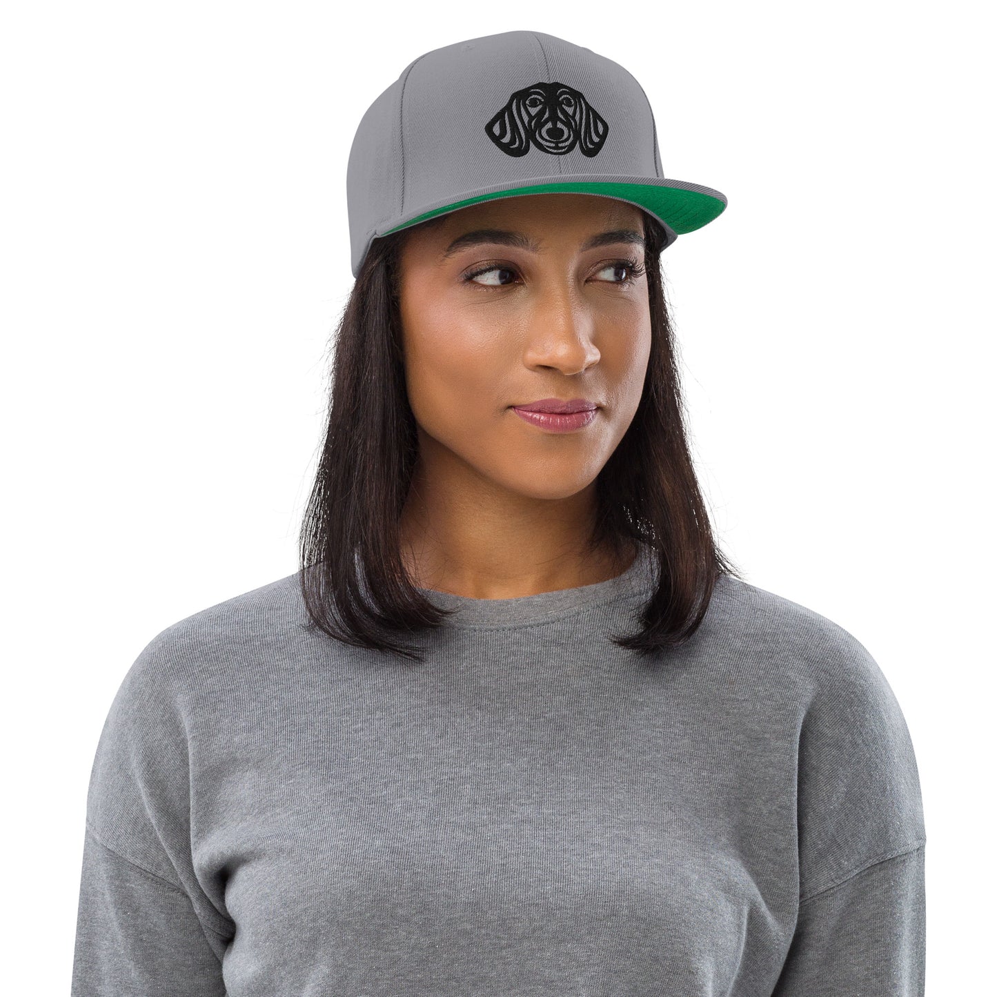Boné Snapback Dachshund - Tribal - Cores claras - i-animals