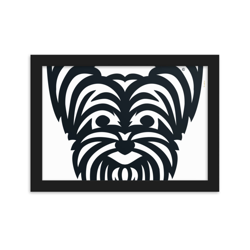 Pôster emoldurado Yorkshire - Tribal - i-animals