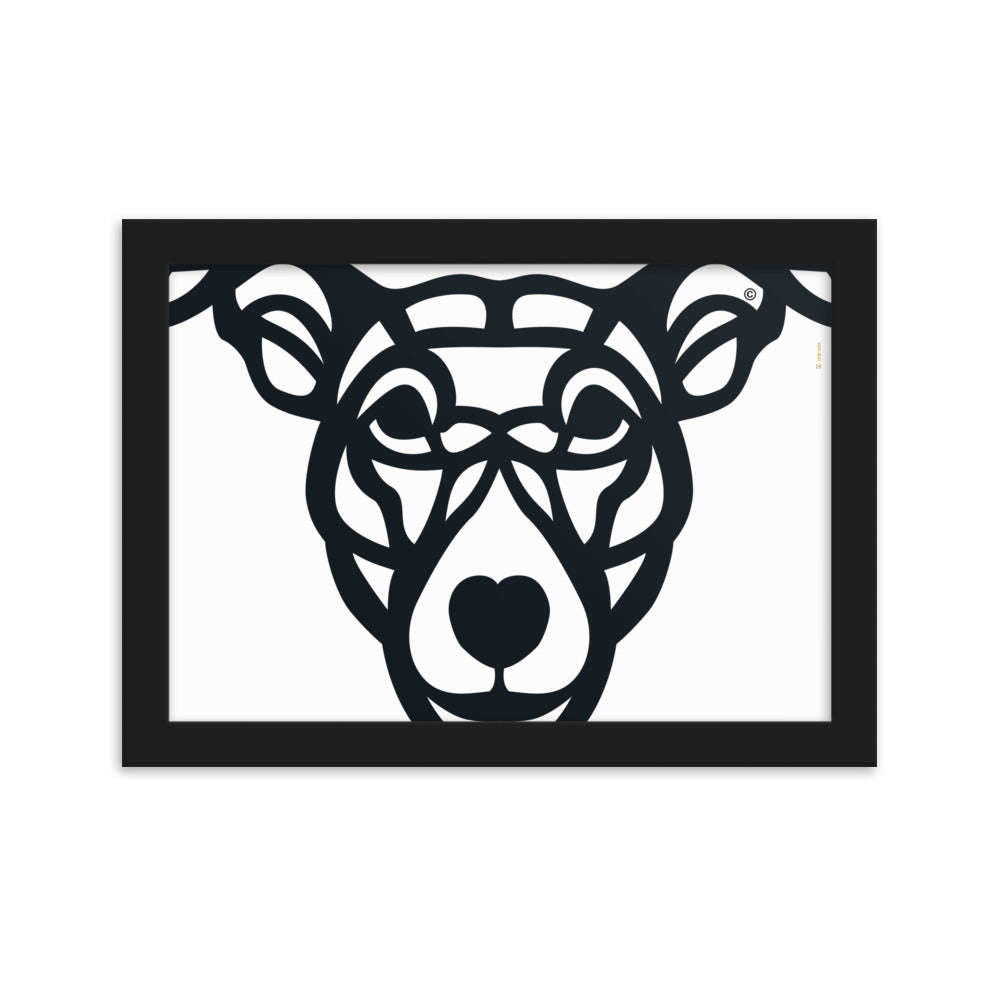 Poster emoldurado “Cão Vira-lata” - Tribal - i-animals