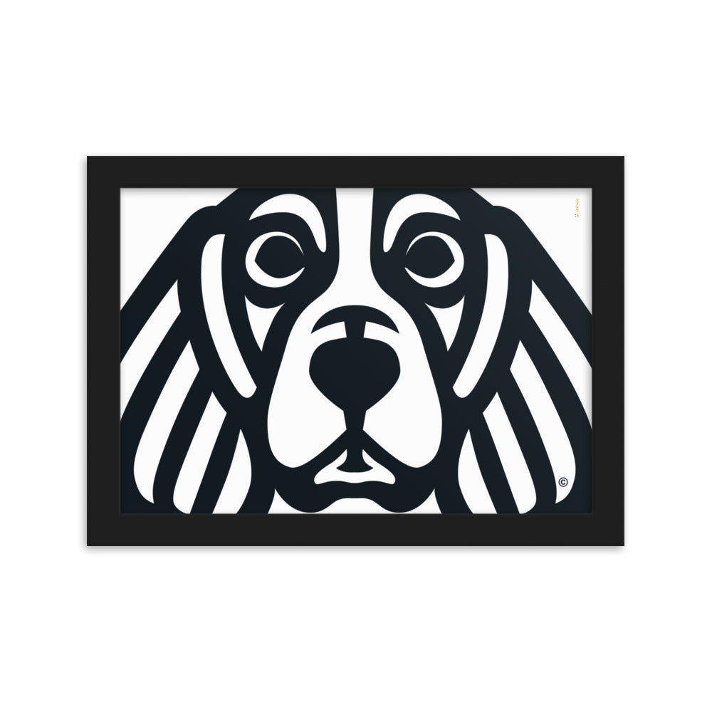 Pôster emoldurado Beagle - Tribal - i-animals