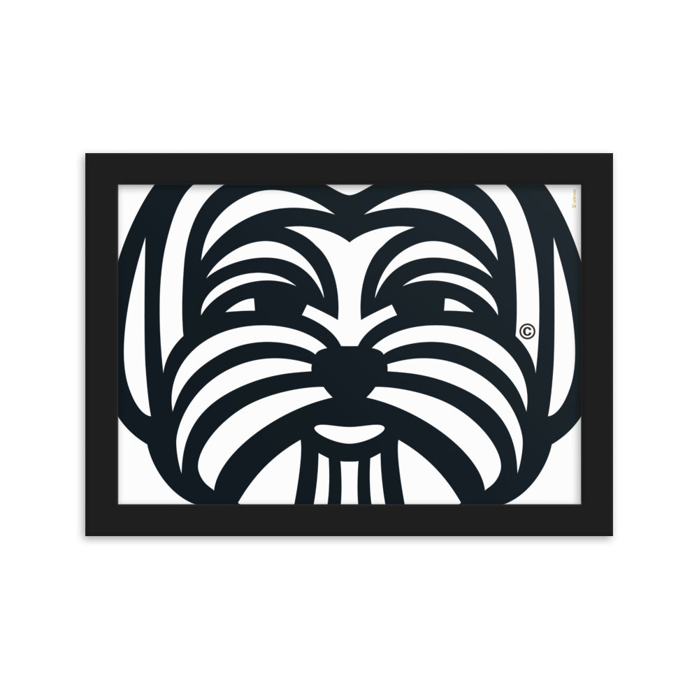 Poster emoldurado Maltês - Tribal - i-animals