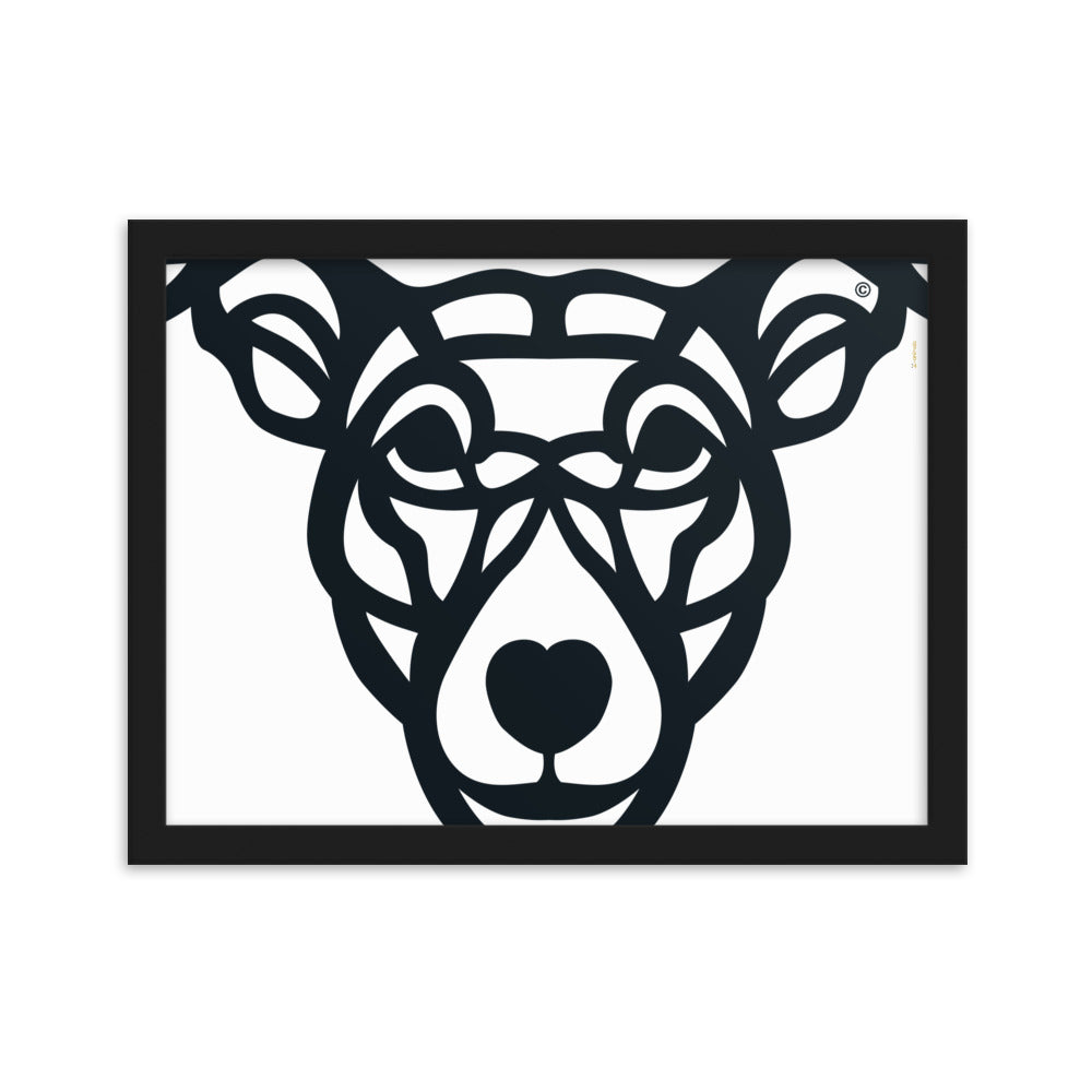 Poster emoldurado “Cão Vira-lata” - Tribal - i-animals