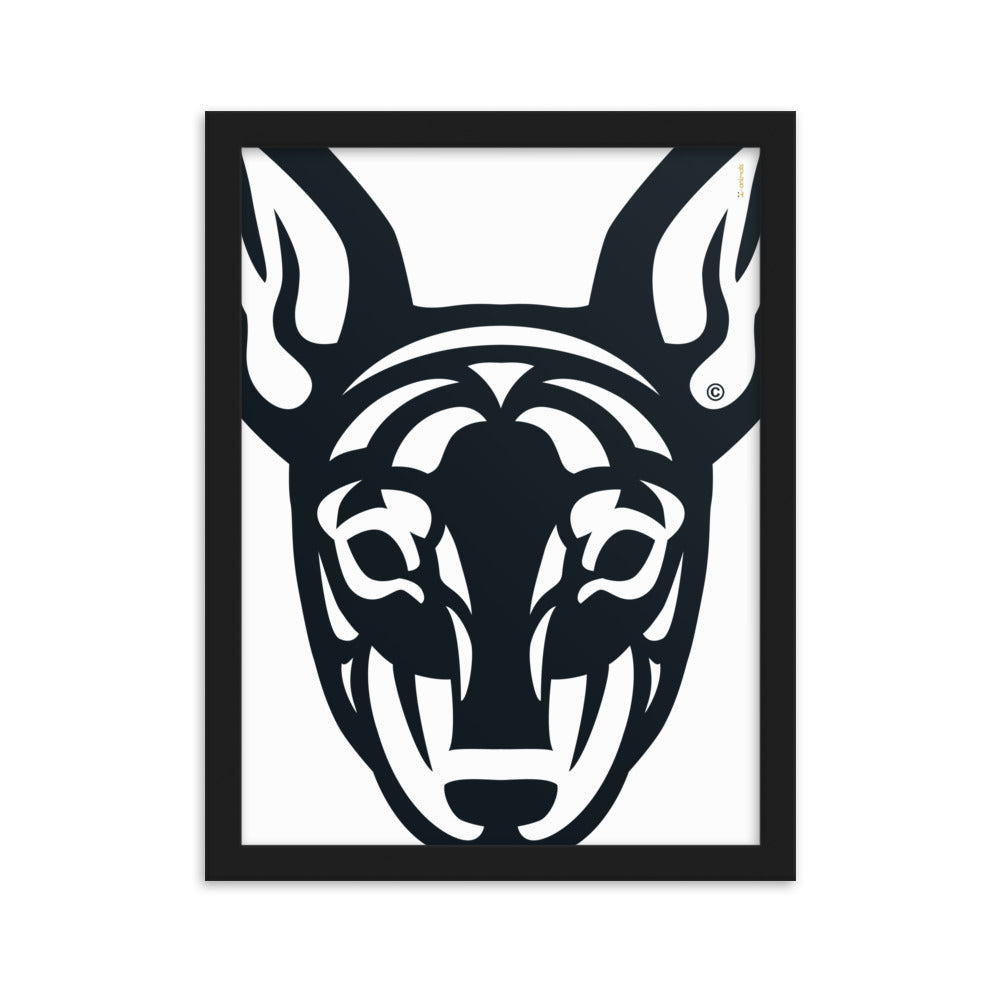 Pôster emoldurado Pincher - Tribal - i-animals