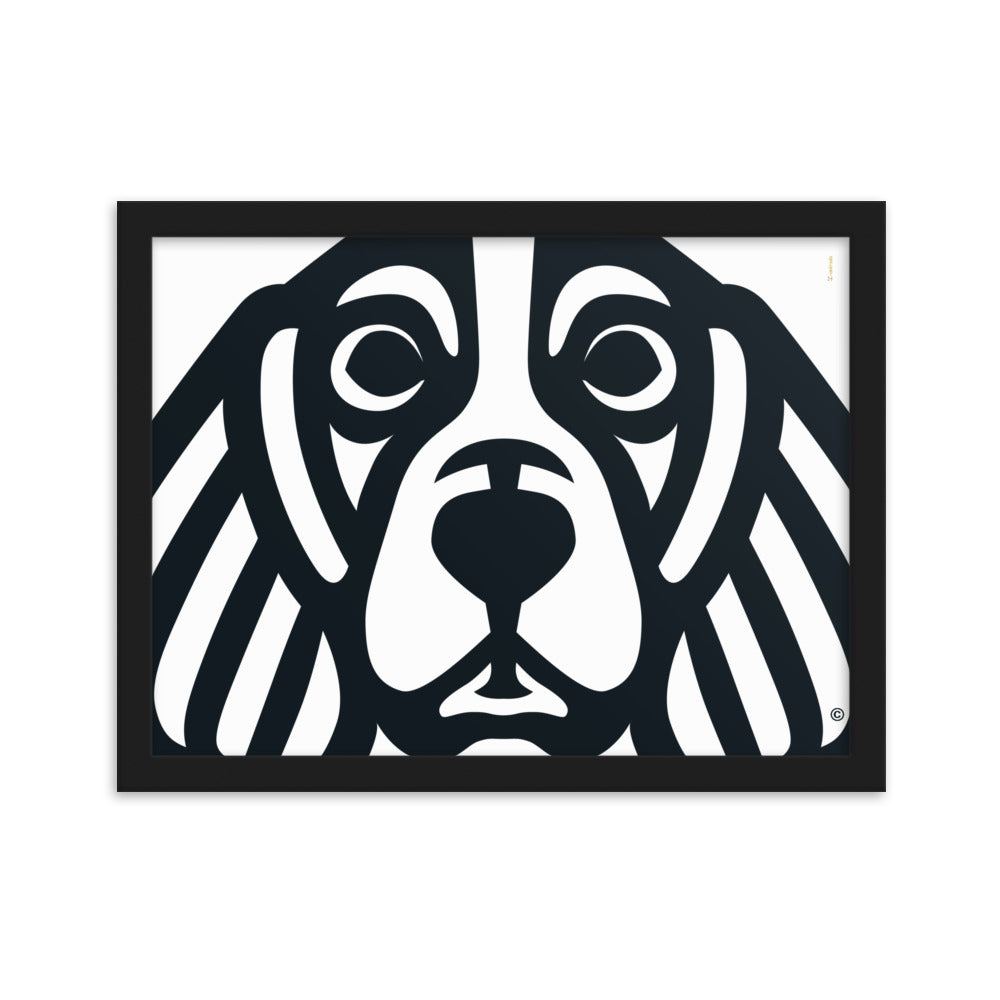 Pôster emoldurado Beagle - Tribal - i-animals