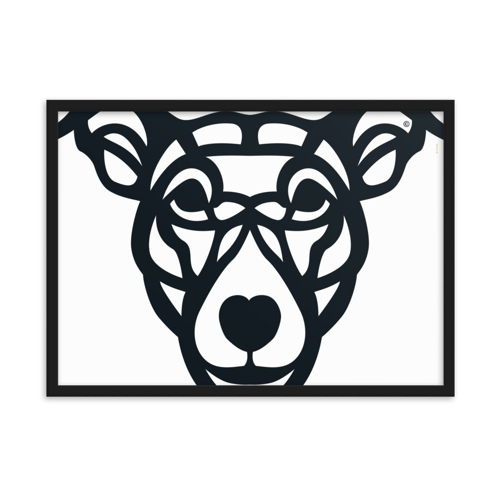 Poster emoldurado “Cão Vira-lata” - Tribal - i-animals