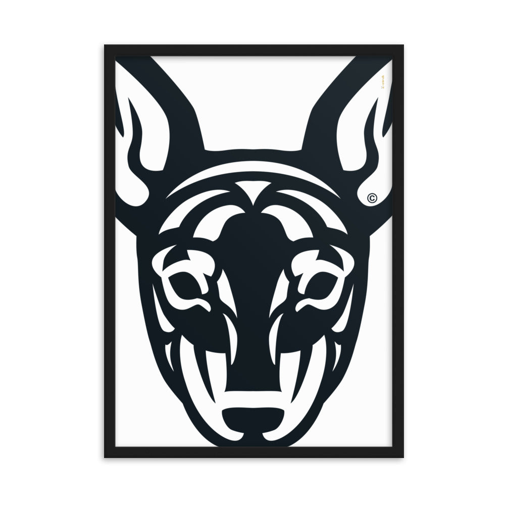 Pôster emoldurado Pincher - Tribal - i-animals