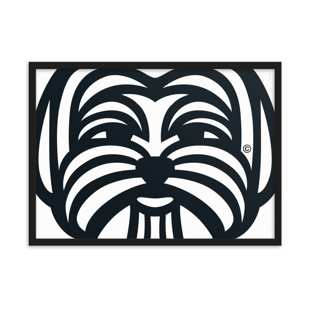 Poster emoldurado Maltês - Tribal - i-animals